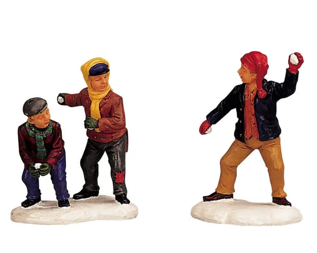 lemax-snowball-fight-winterfigur image 1