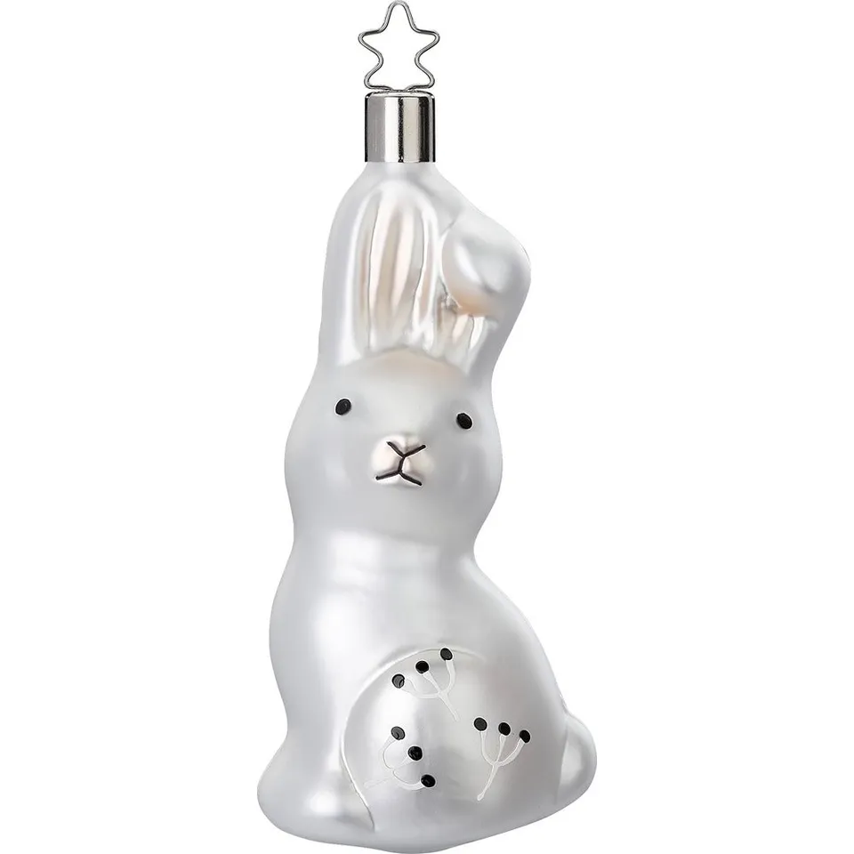 inge-glas-manufaktur-neugieriger-hase-13-cm-wei-e-glasfigur image 1