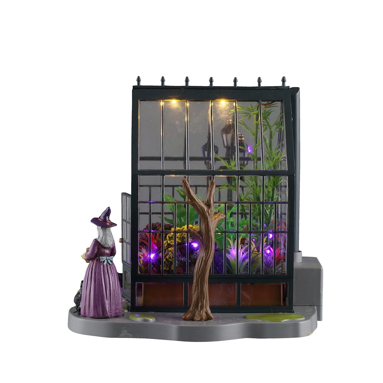 lemax-spooky-town-agatha-s-greenhouse-grusel-gew-chshaus-mit-licht image 3