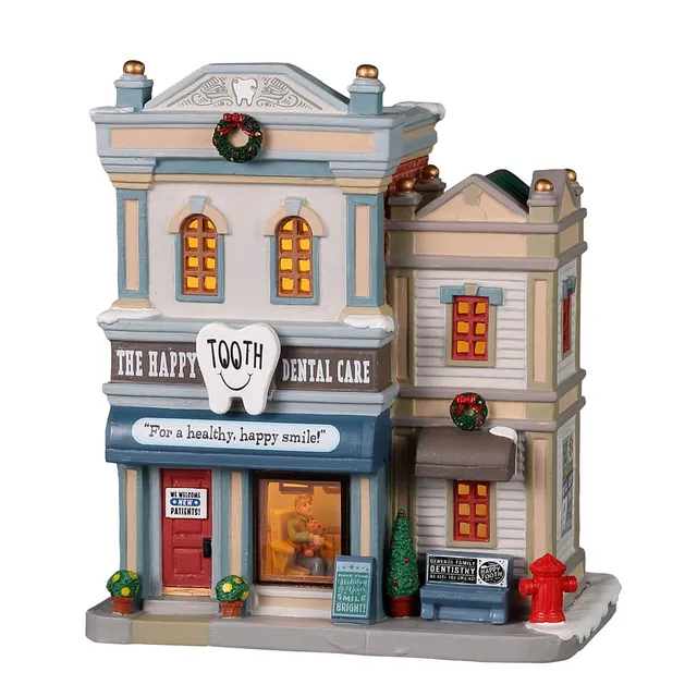 lemax-happy-tooth-dental-beleuchtetes-caddington-haus image 1
