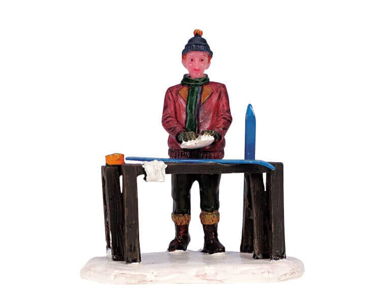 lemax-ski-waxing-miniatur-figur image 2