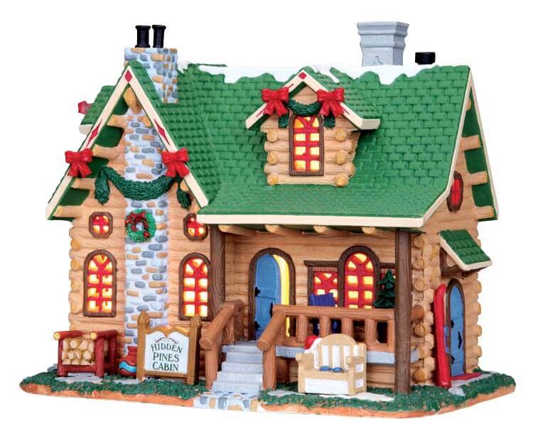 lemax-hidden-pines-cabin-beleuchtetes-miniatur-haus image 1
