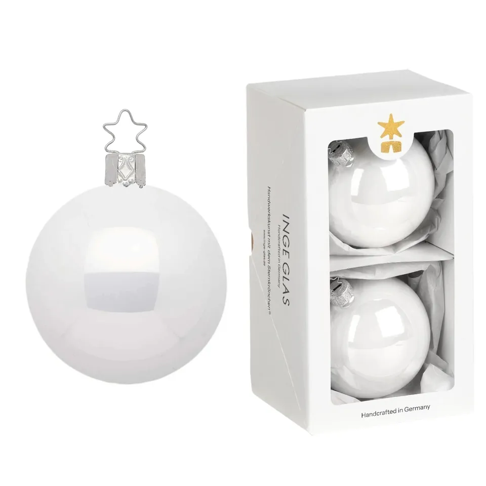 inge-glas-christbaumkugel-porzellanwei-opal-10-cm image 1