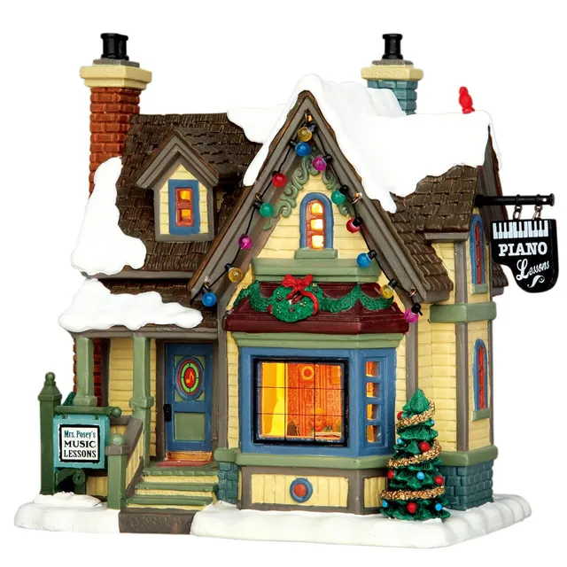lemax-mrs-posey-s-piano-lessons-holidays-miniaturszene image 1