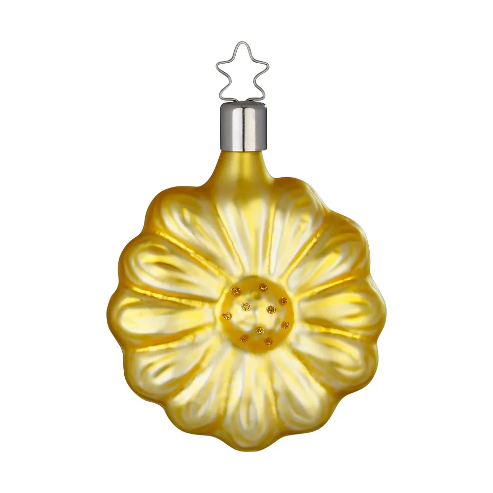 inge-glas-manufaktur-gerbera-gelb-8-cm-handgefertigte-gelbe-weihnachtskugel image 1