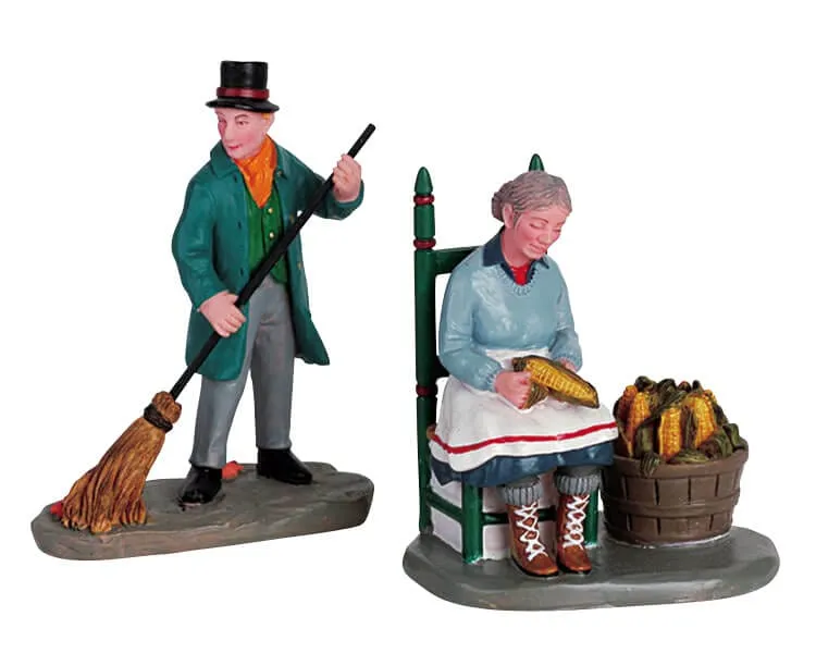 lemax-cornhusking-miniatur-figur-holidays-seasons image 1