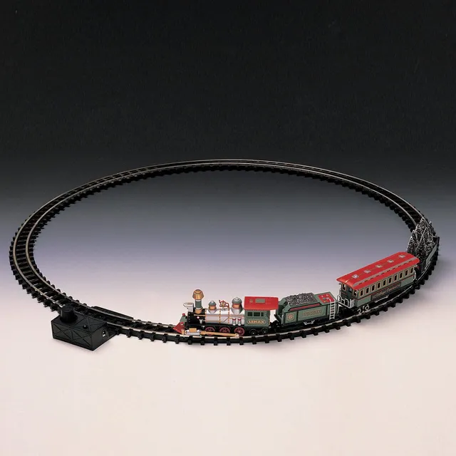 lemax-village-train-mit-rundgleis-miniatur-zug-holidays-seasons image 1
