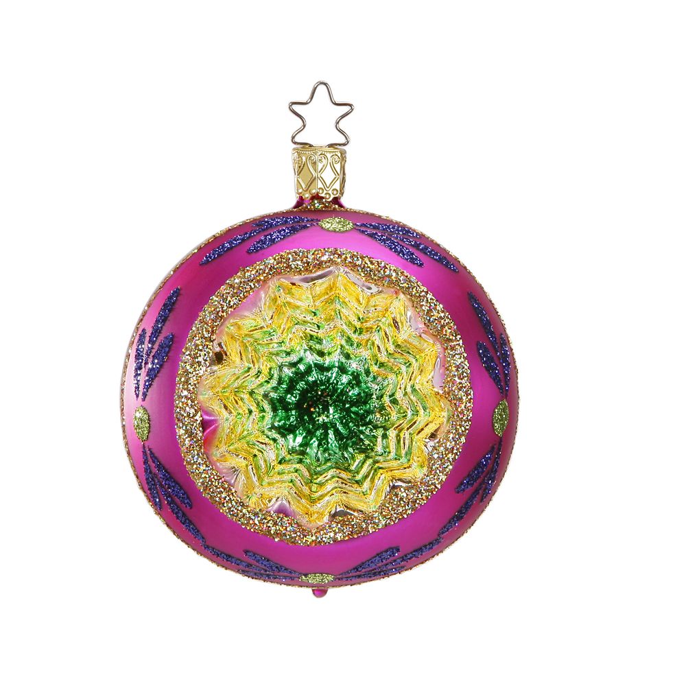 inge-glas-funkelnder-reflex-christbaumkugel-pink-8-cm image 1