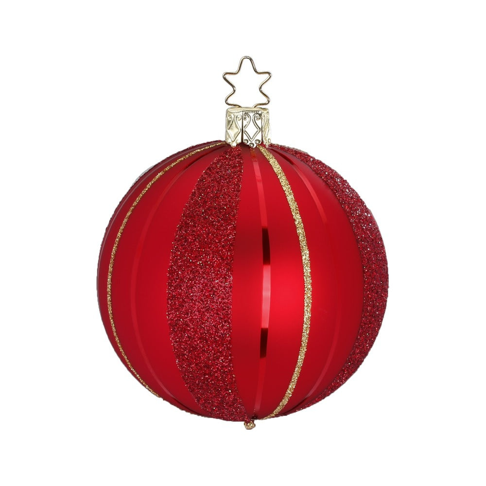 inge-glas-traditionelle-streifen-christbaumkugel-8-cm-rot image 1