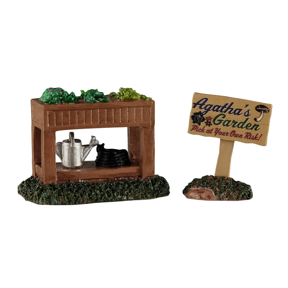 lemax-agatha-s-garden-spooky-town-miniaturszene image 1