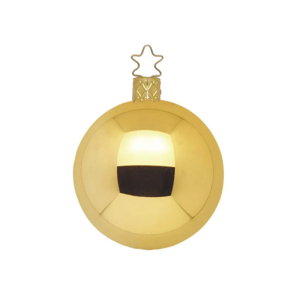 inge-glas-kugel-inkagold-glanz-12-cm-christbaumkugel image 1
