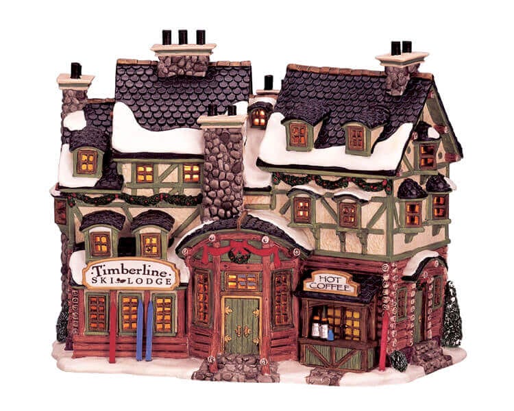 lemax-timberline-ski-lodge-beleuchtetes-winterhaus image 1