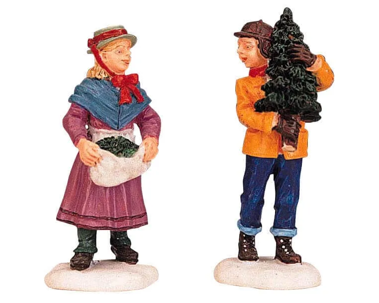 lemax-gathering-christmas-greens-miniatur-figur image 1