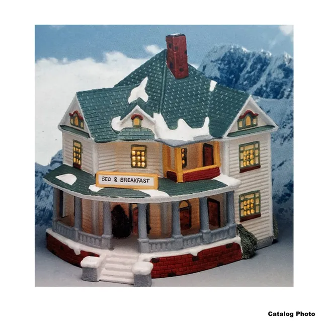 lemax-bed-and-breakfast-beleuchtetes-dorf-haus image 1