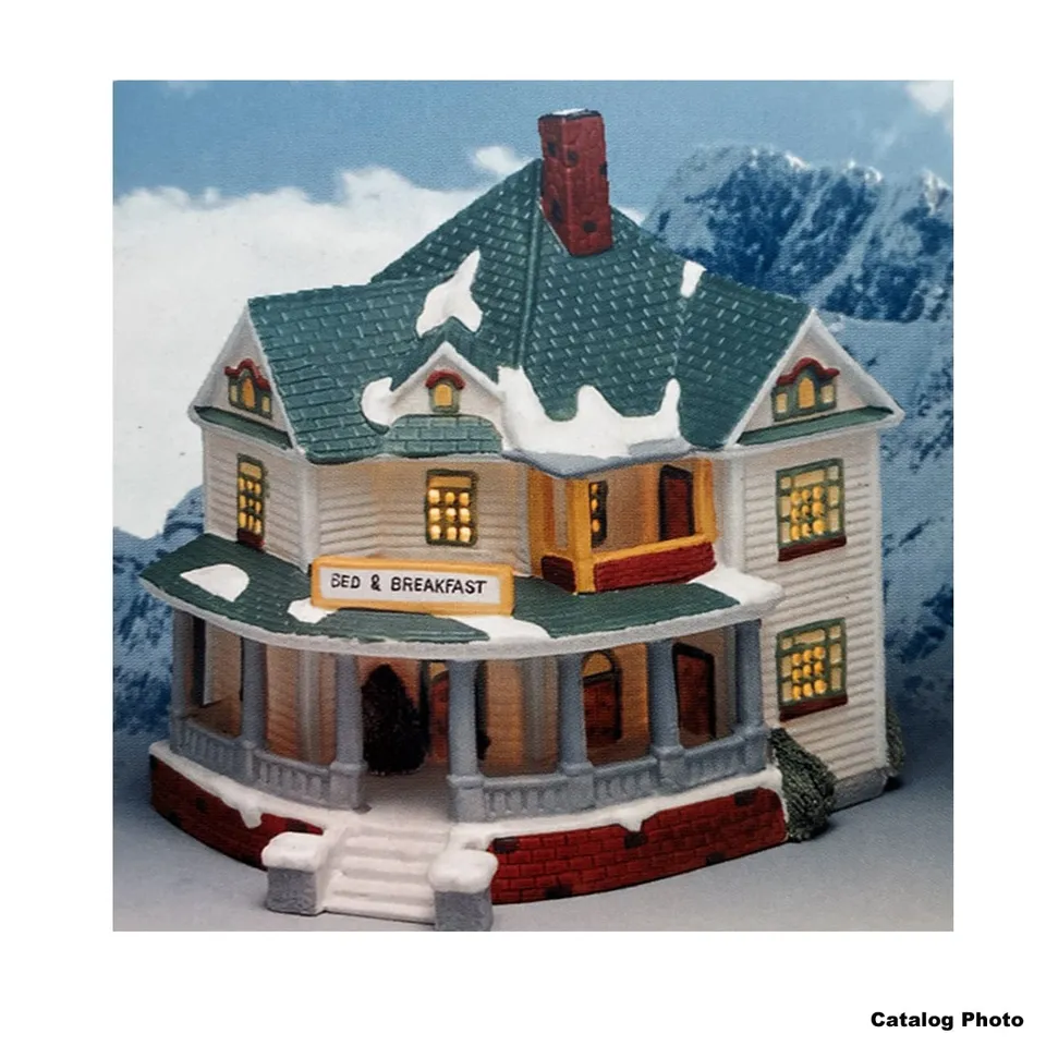 lemax-bed-and-breakfast-beleuchtetes-dorf-haus image 1