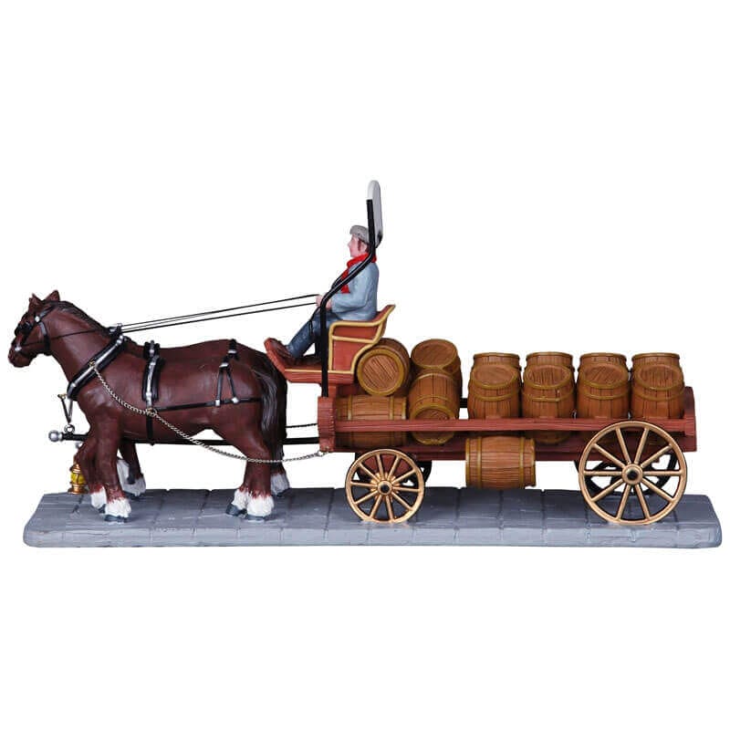 lemax-brewer-s-wagon-pferdewagen-miniatur image 3
