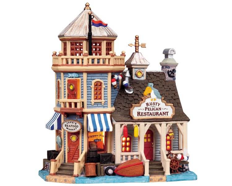 lemax-rusty-pelican-restaurant-market-miniaturhaus image 1