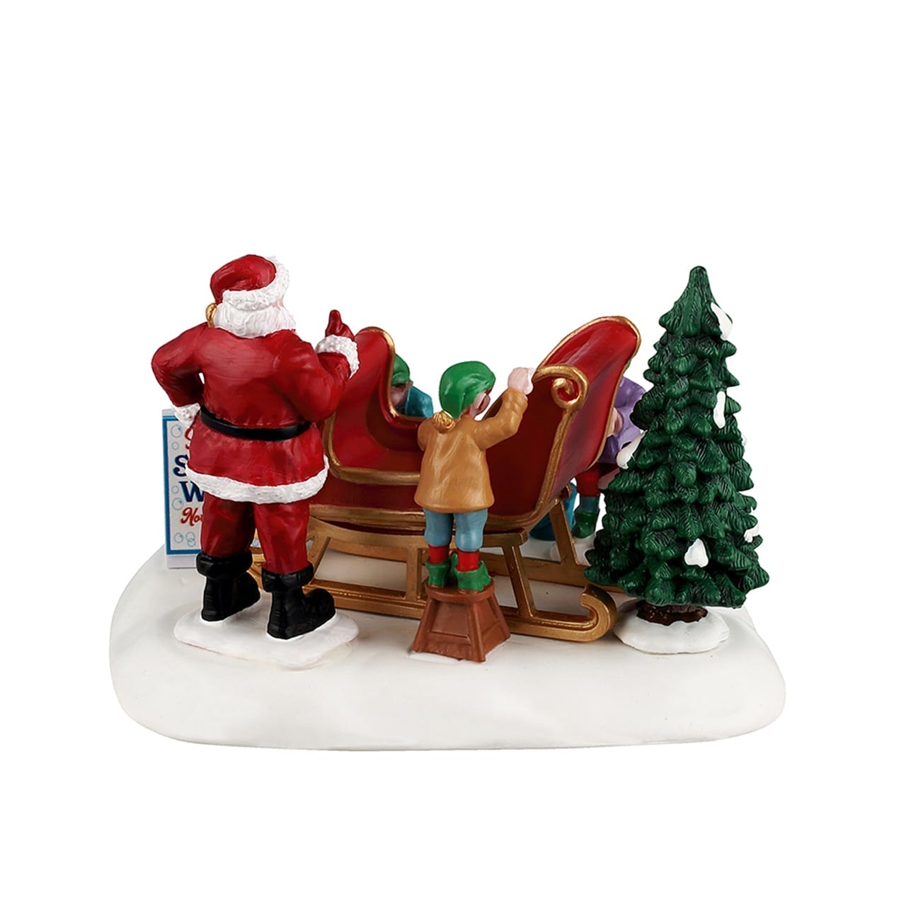 lemax-santa-s-sleigh-wash-animierte-schlitten-szene image 4