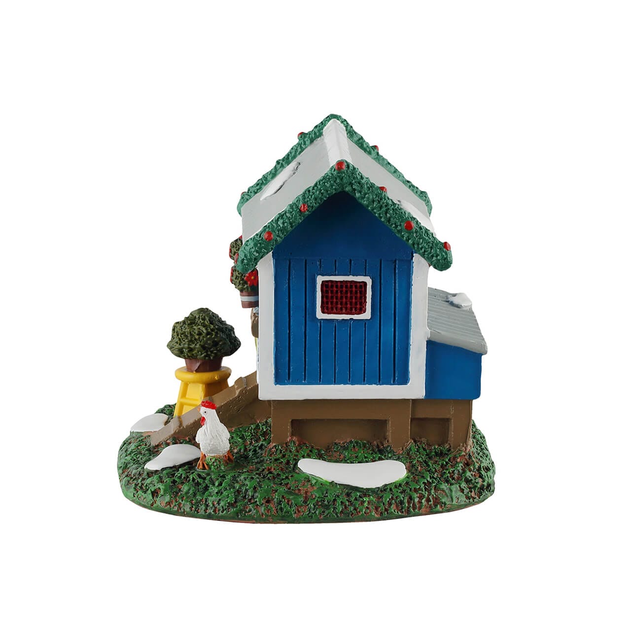 lemax-backyard-chicken-coop-miniatur-h-hnerstall-szene image 3