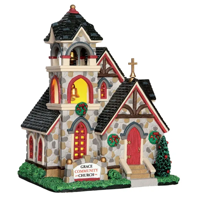 lemax-grace-community-church-weihnachts-kirche image 1