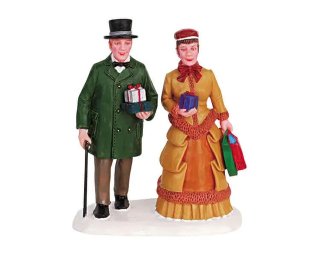 lemax-shoppers-weihnachtsdorf-figuren-set image 1