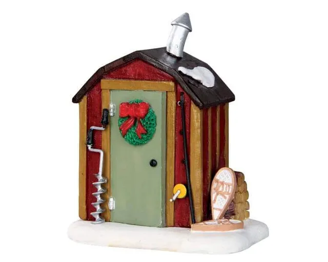lemax-ice-fishing-shack-miniatur-eisfischer-h-tte image 1
