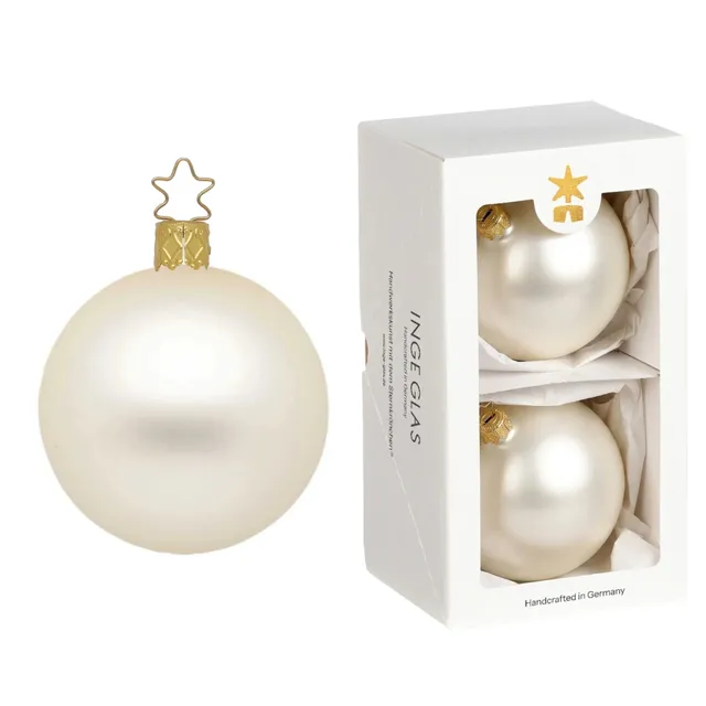 inge-glas-kugeln-champagner-matt-christbaumkugeln-10-cm image 1