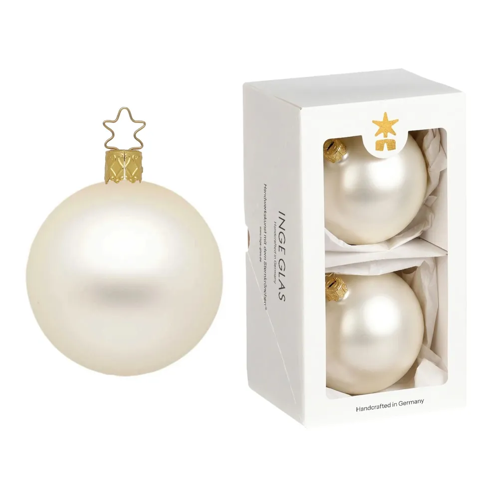 inge-glas-kugeln-champagner-matt-christbaumkugeln-10-cm image 1
