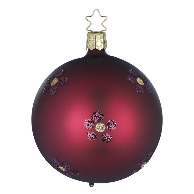 inge-glas-bl-tenspiel-christbaumkugel-burgundy-8-cm image 1