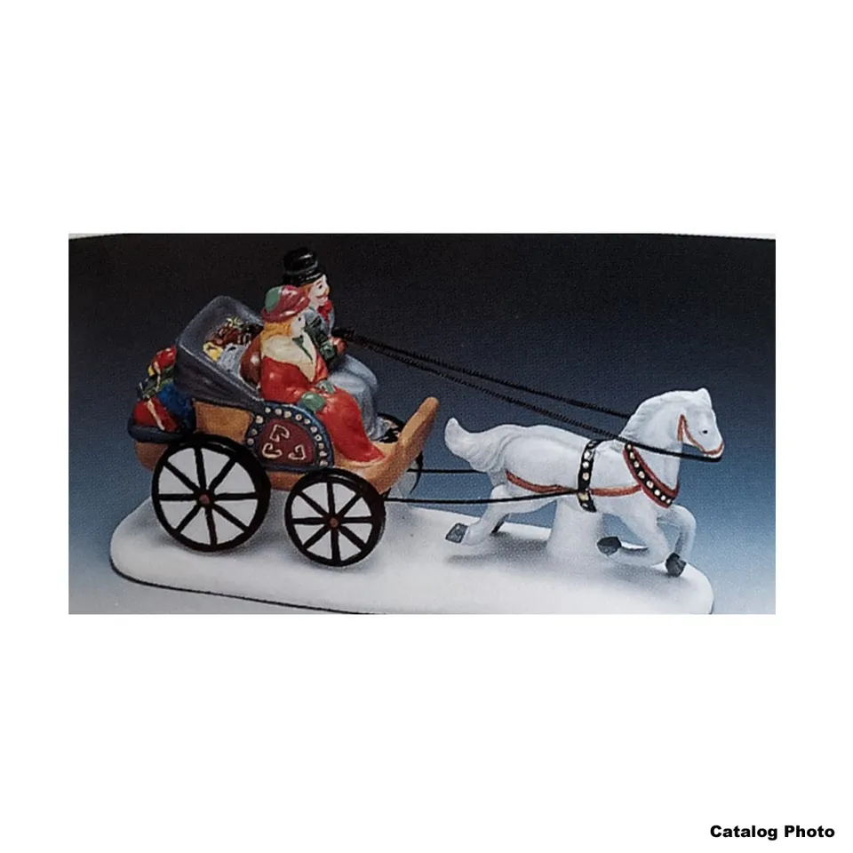 lemax-gift-delivery-by-carriage-kutsche-mit-geschenken image 1