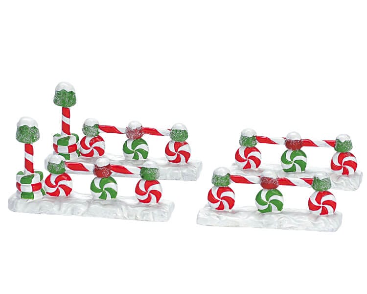 lemax-candymint-gumdrop-fence-miniaturzaun image 1