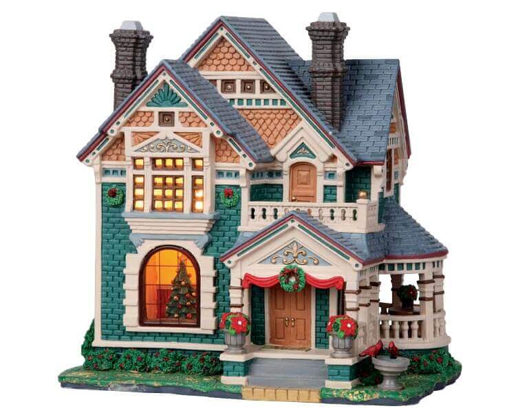 lemax-brewster-residence-beleuchtetes-miniaturhaus-f-r-das-weihnachtsdorf image 4