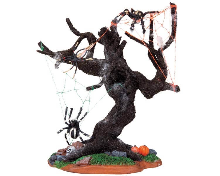 lemax-spooky-tree-spiders-halloween-deko image 1