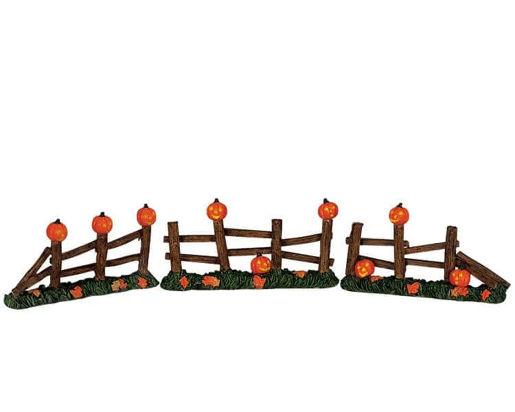 lemax-pumpkin-fence-miniatur-k-rbis-zaun-halloween image 1