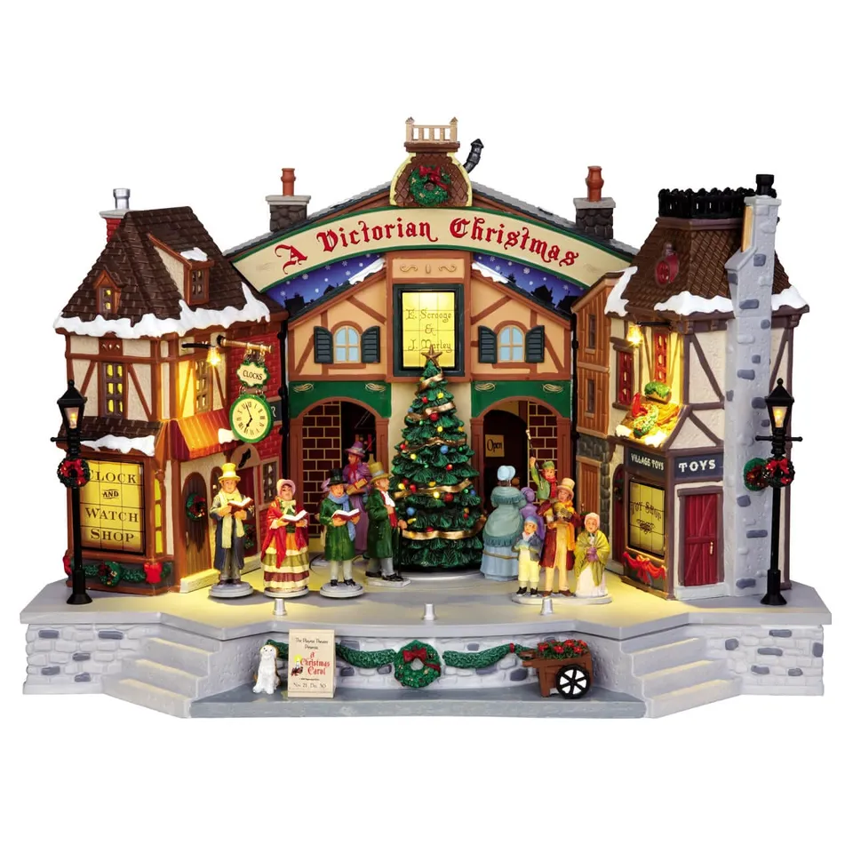 lemax-a-christmas-carol-play-animiertes-theaterhaus image 1