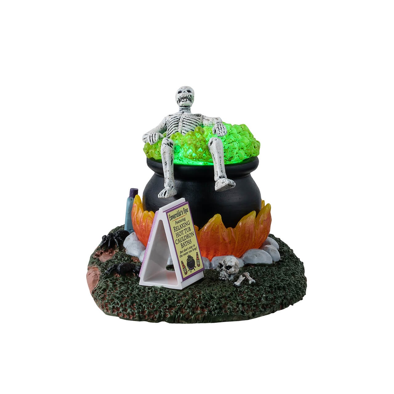 lemax-spooky-town-nothing-like-a-hot-bath-esmeralda-s-spa-hexenkessel image 3
