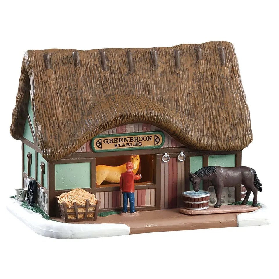 lemax-greenbrook-stables-beleuchteter-stall image 1