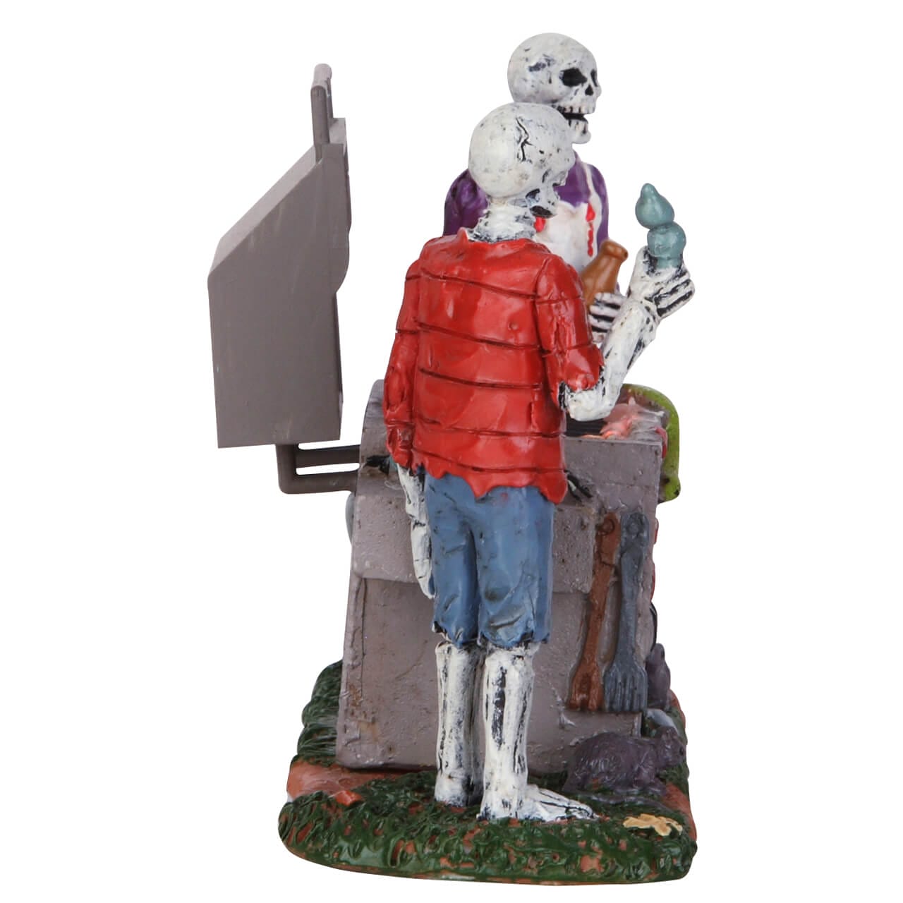lemax-gory-grillin-spooky-town-szene-mit-grill-licht image 3
