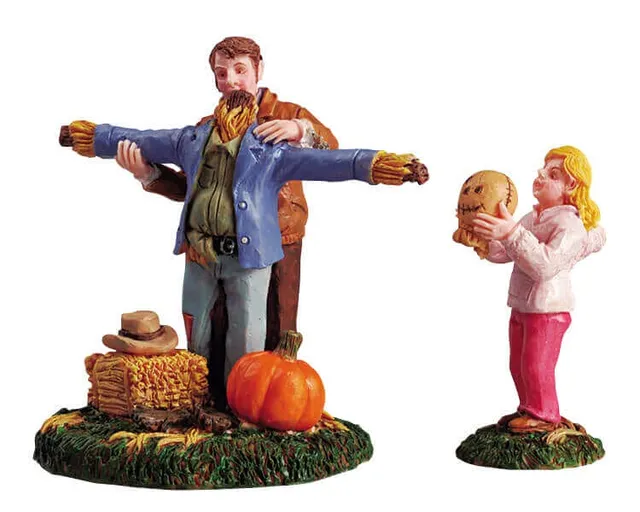 lemax-making-a-scarecrow-herbst-und-dorf-miniaturfiguren image 1