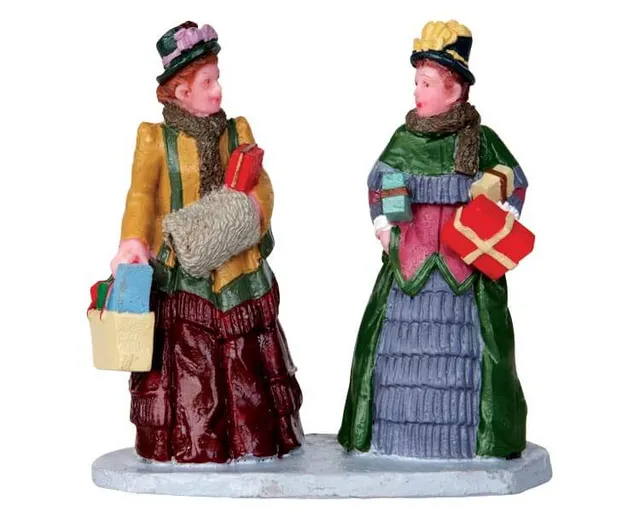 lemax-ladie-s-day-shopping-miniatur-figuren-shopping-szene image 1