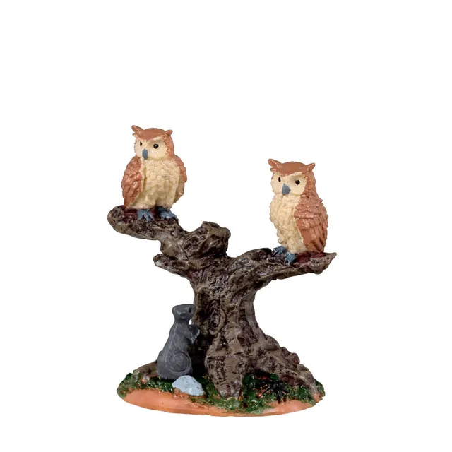 lemax-spooky-owls-eulen-figuren-set image 1
