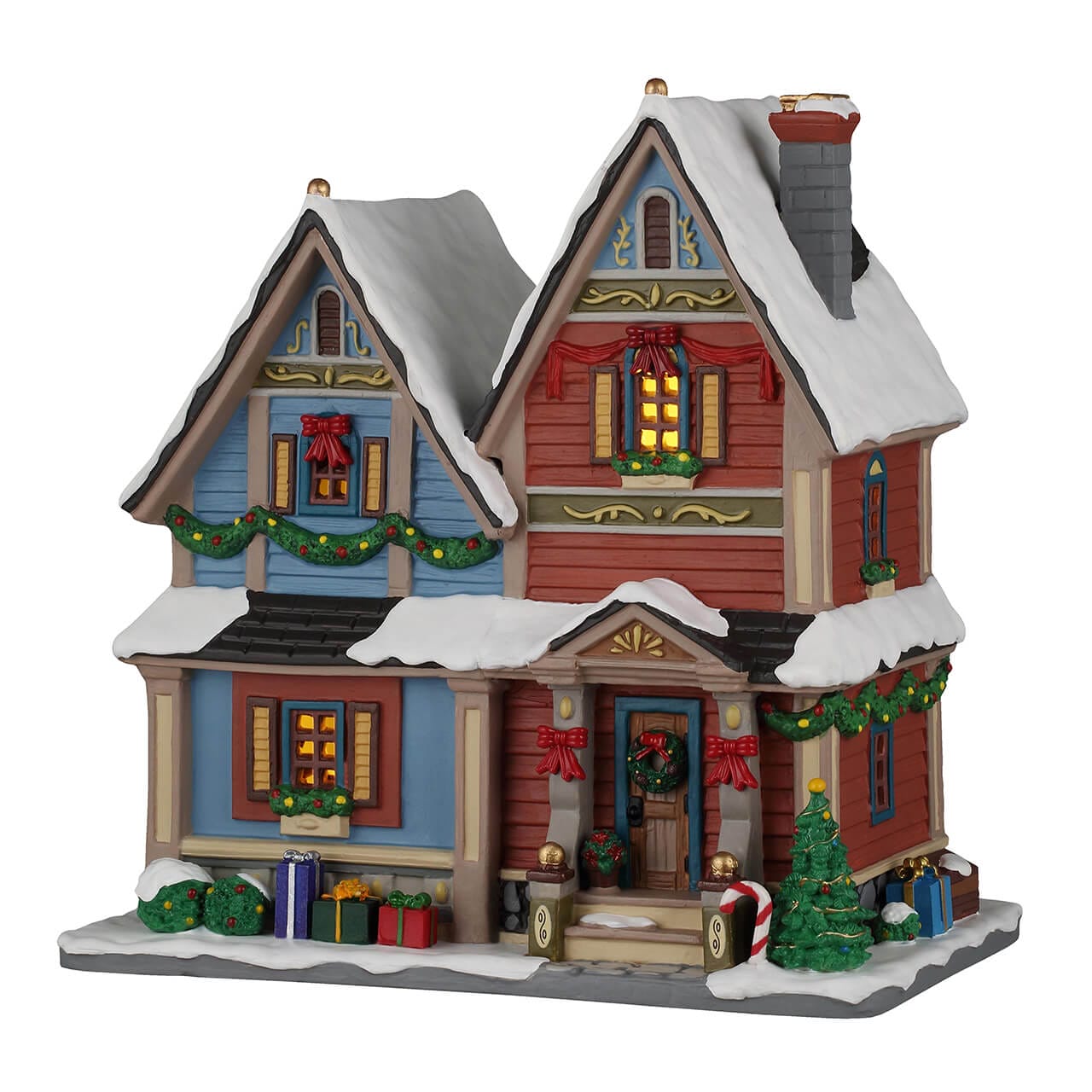 lemax-carol-residence-beleuchtetes-miniaturhaus-aus-der-serie-caddington-village image 1
