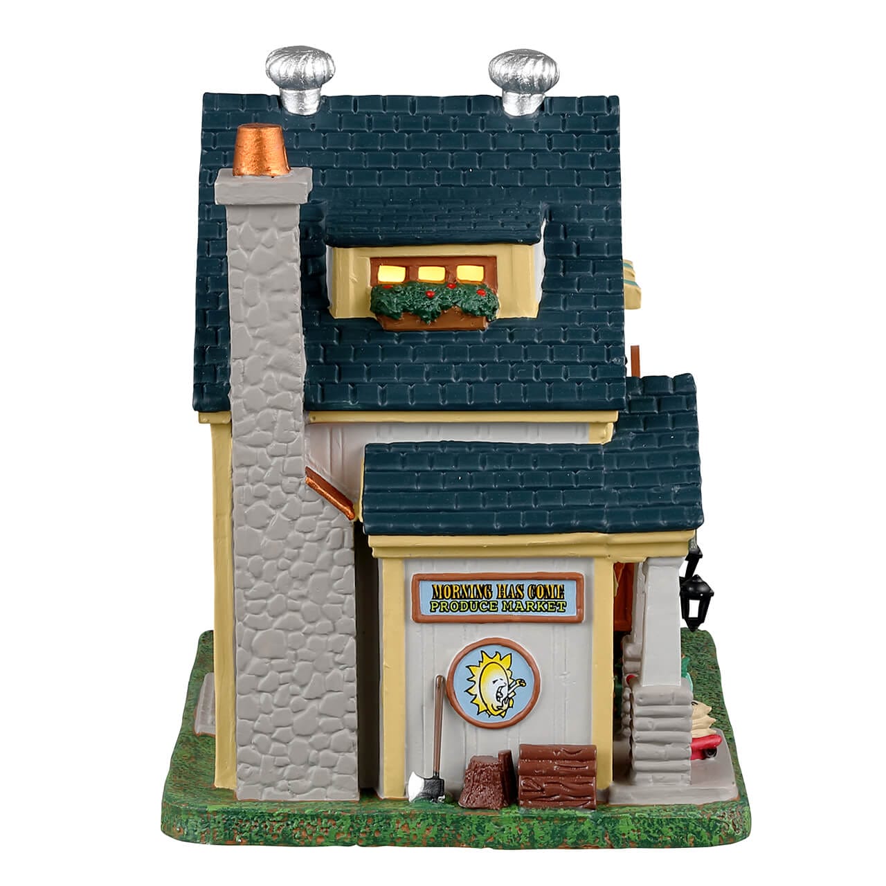 lemax-morning-has-come-market-beleuchtetes-miniatur-marktgeb-ude-caddington-vill image 2