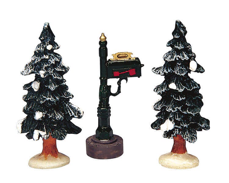 lemax-mailbox-two-trees-briefkasten-miniatur image 1