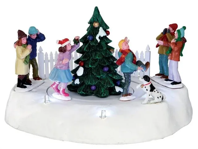 lemax-mistletoe-chase-mistelzweig-figuren-set image 1