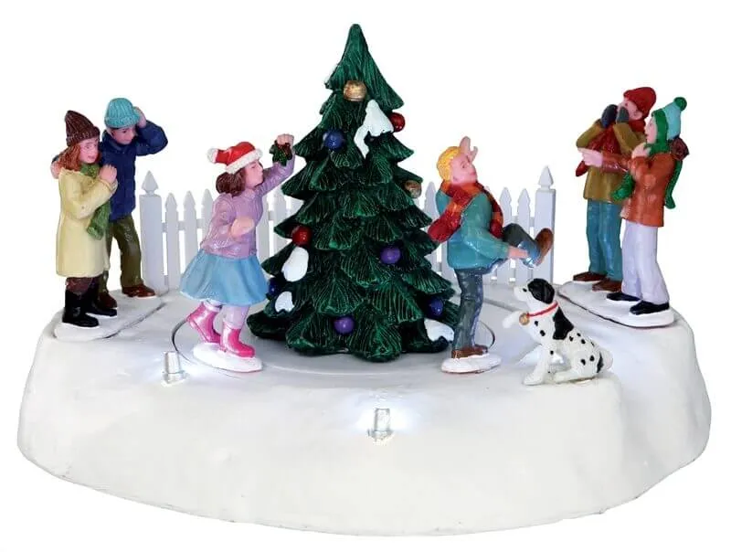 lemax-mistletoe-chase-mistelzweig-figuren-set image 1