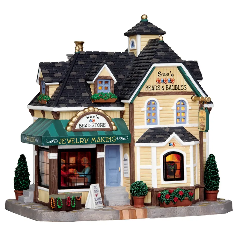 lemax-sue-s-beads-baubles-miniatur-gesch-ft-f-r-weihnachtsdorf image 1