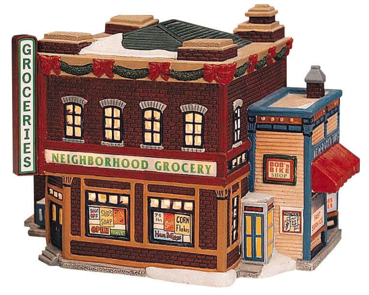 lemax-mom-pop-s-neighborhood-grocery-beleuchtetes-ladenhaus image 1