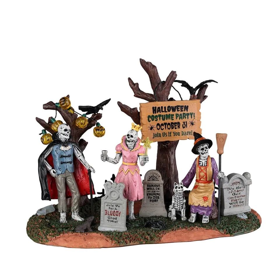 lemax-graveyard-costume-party-spooky-town-figuren image 1