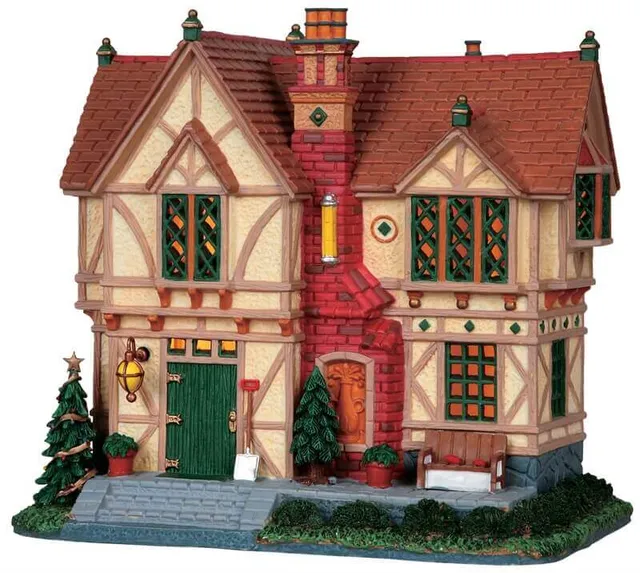 lemax-tudor-cottage-beleuchtetes-miniaturhaus-weihnachten image 1